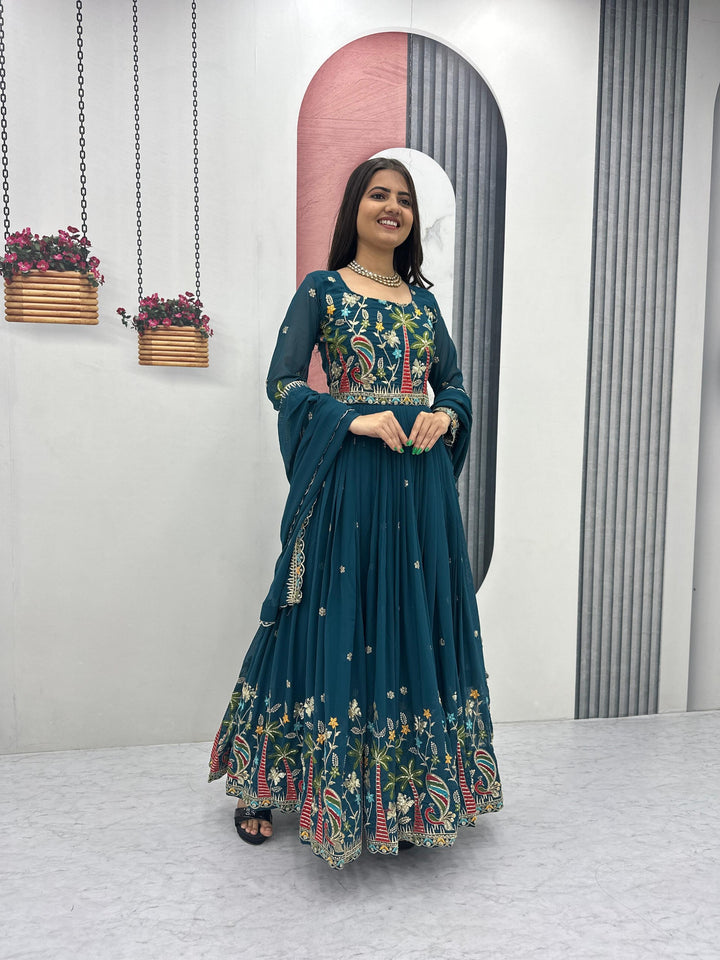 Classic Designer Gown and Dupatta