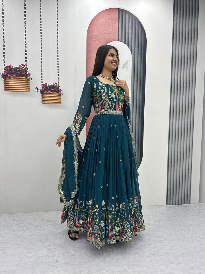 Classic Designer Gown and Dupatta